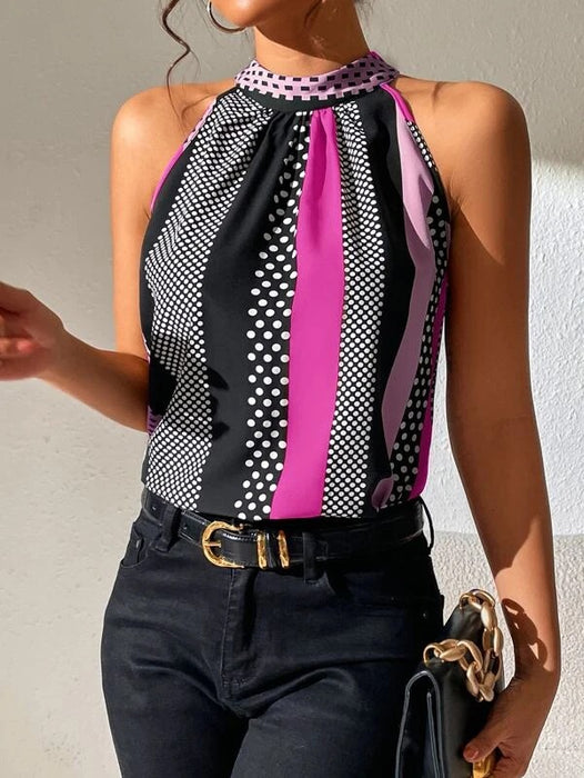 Polka Dot Color Matching Camisole