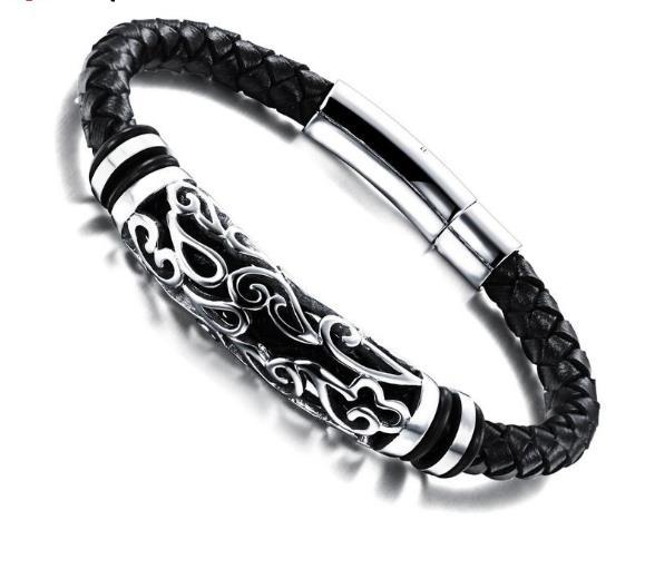 Black Multilayer Leather Bracelet