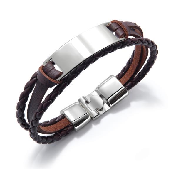 Black Multilayer Leather Bracelet