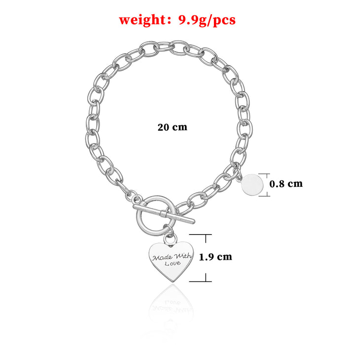 Love Bracelet Heart Shaped