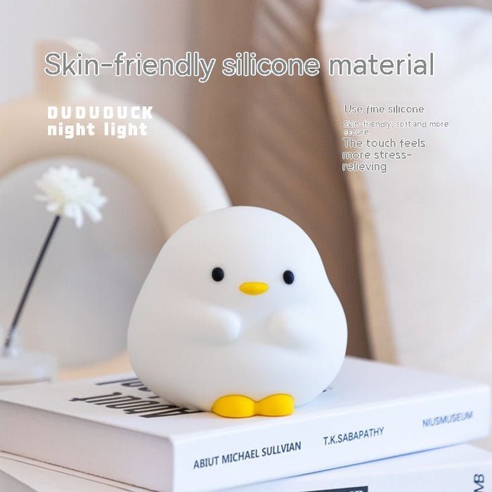 Cute Duck LED Night Lamp Cartoon Silicone