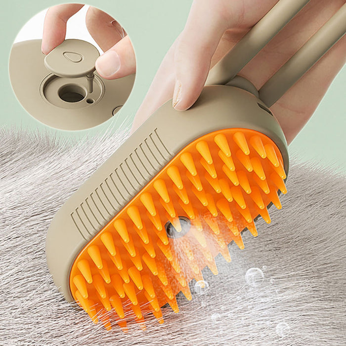 Cat & Dog 3 In 1 Steam Brush Electric Spray - Pet Grooming & Hair Removal Combs