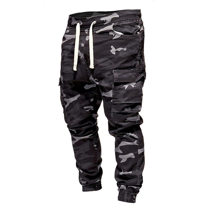 Men's Camouflage Drawstring Casual Pants