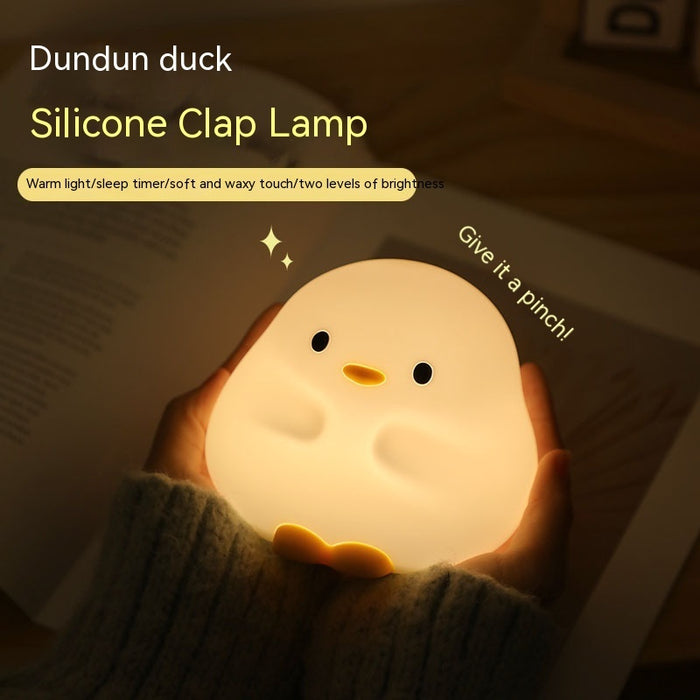 Cute Duck LED Night Lamp Cartoon Silicone