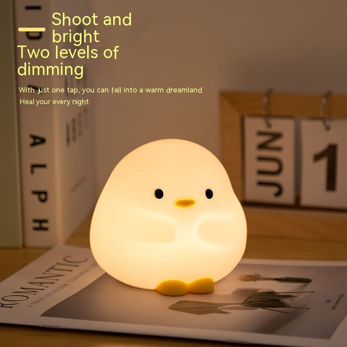 Cute Duck LED Night Lamp Cartoon Silicone