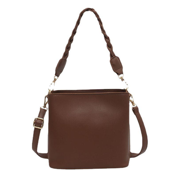 One-shoulder Crossbody Underarm Bucket Bag