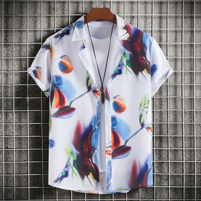 Slim-fit Printed Short Sleeve