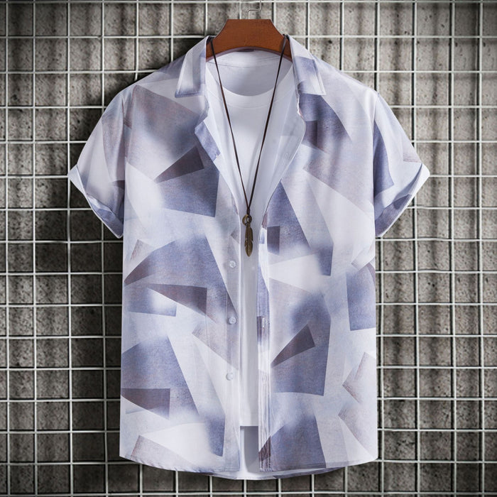 Slim-fit Printed Short Sleeve