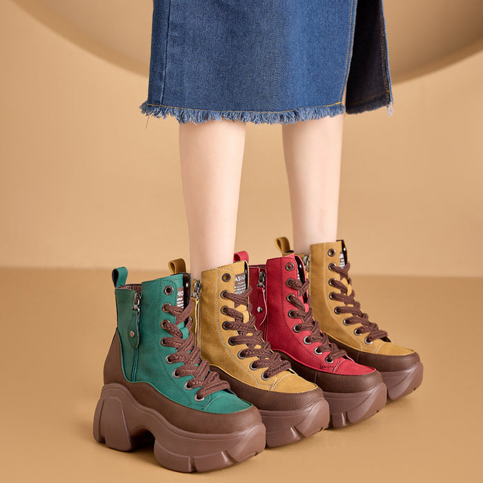 Retro Small Casual Short Boots