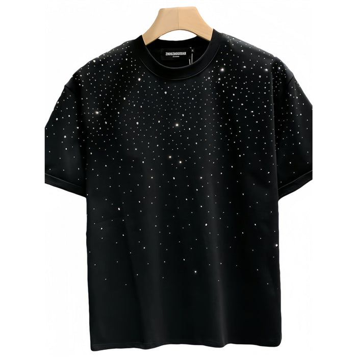 Men's T-shirt Niche Starry Hot Drilling