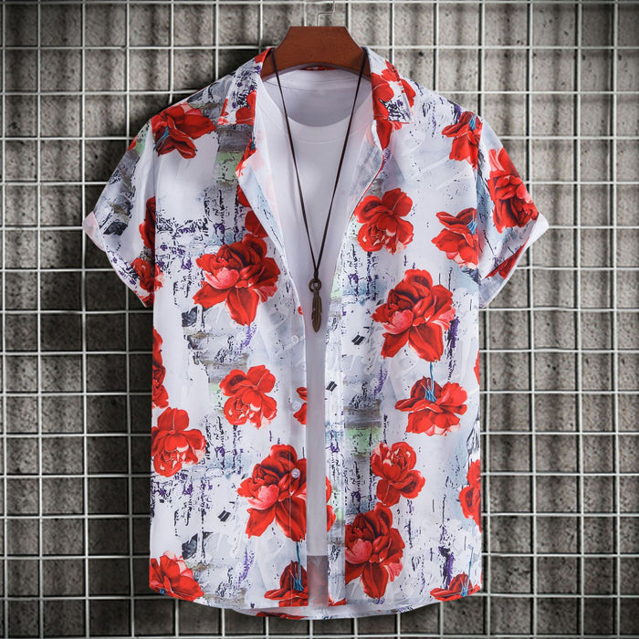 Slim-fit Printed Short Sleeve