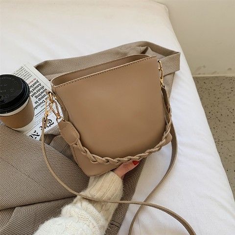 One-shoulder Crossbody Underarm Bucket Bag