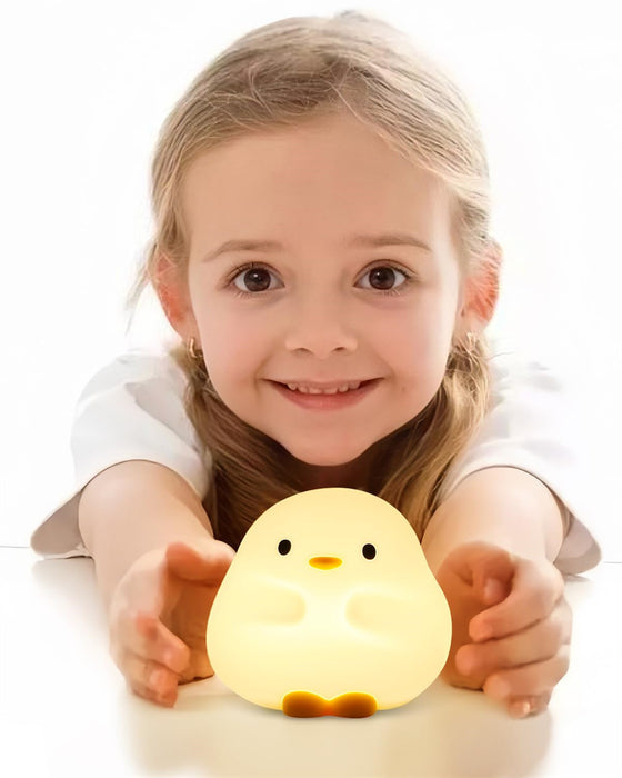 Cute Duck LED Night Lamp Cartoon Silicone