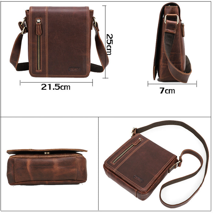 Horse Skin One Shoulder Crossbody Bag