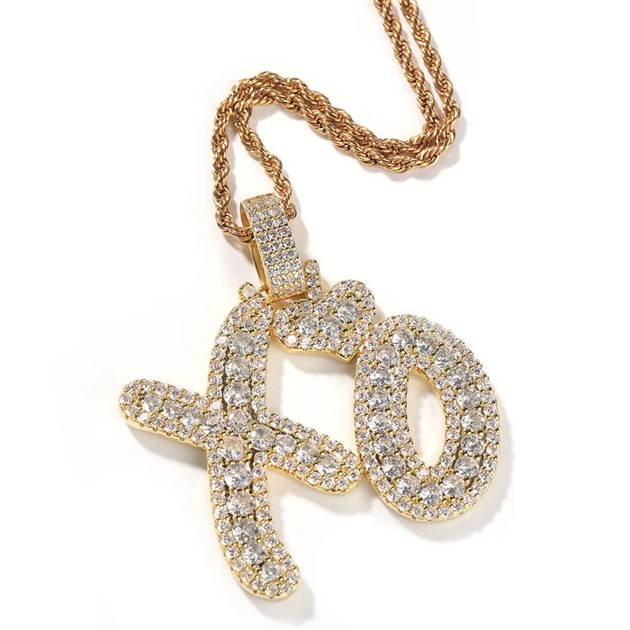 XO Iced Out Pendant