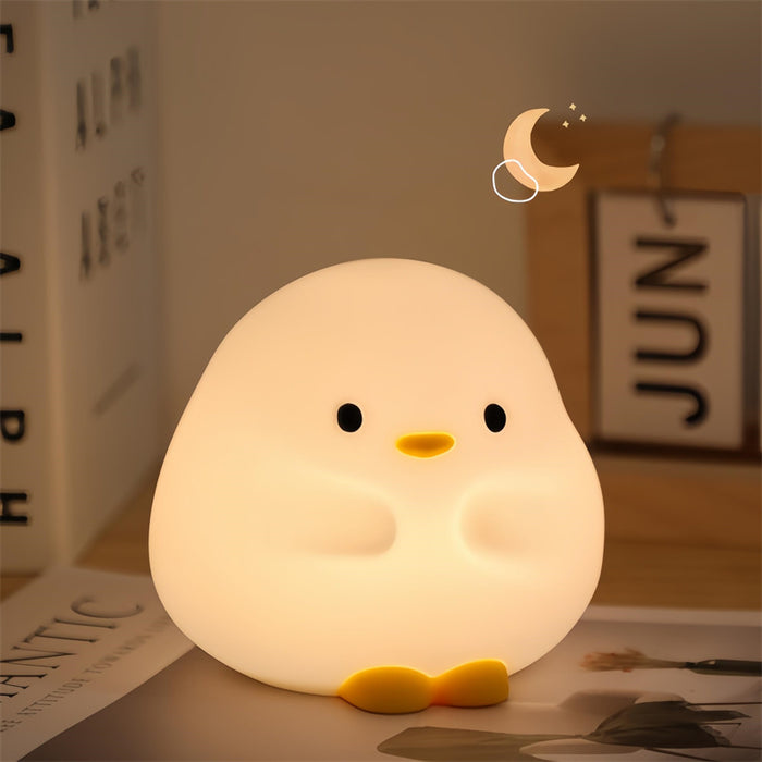 Cute Duck LED Night Lamp Cartoon Silicone