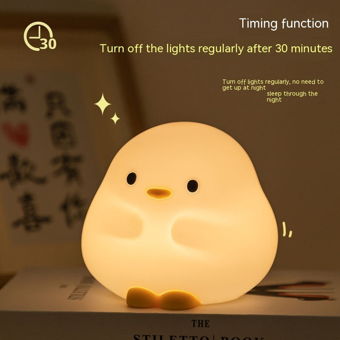 Cute Duck LED Night Lamp Cartoon Silicone