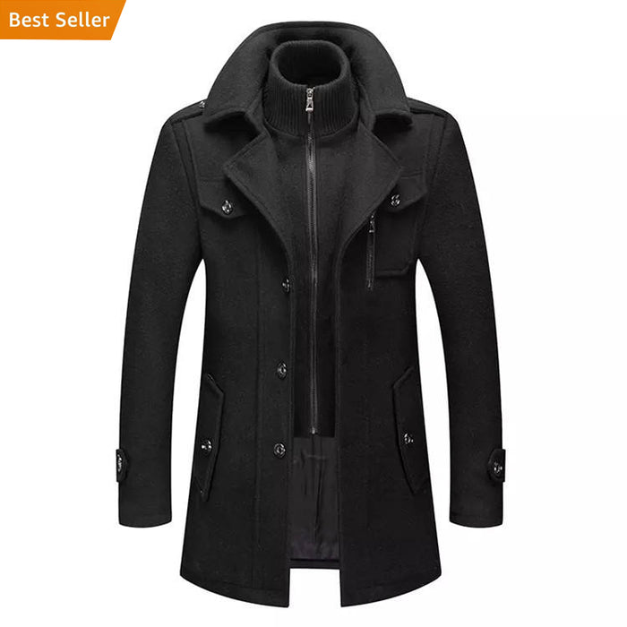 MEN'S WOOL TRENCH COAT