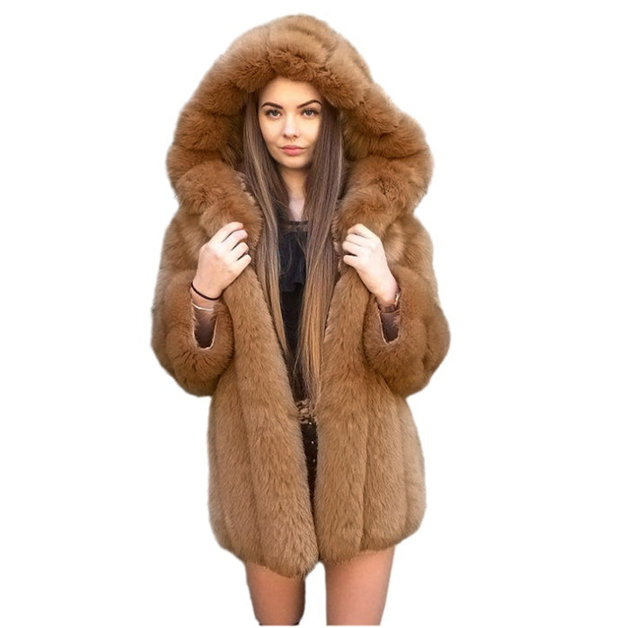 Faux Fox Fur Jacket