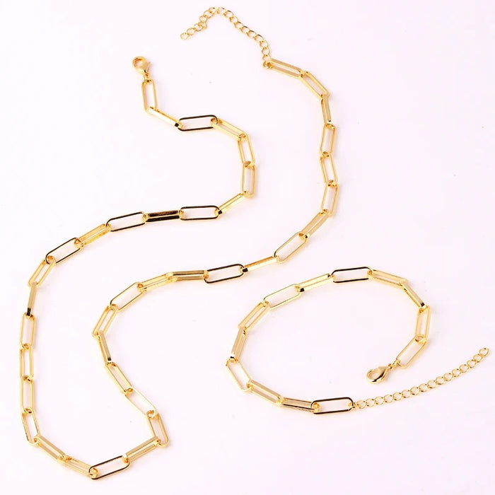 18k PAPER CLIP CHAIN