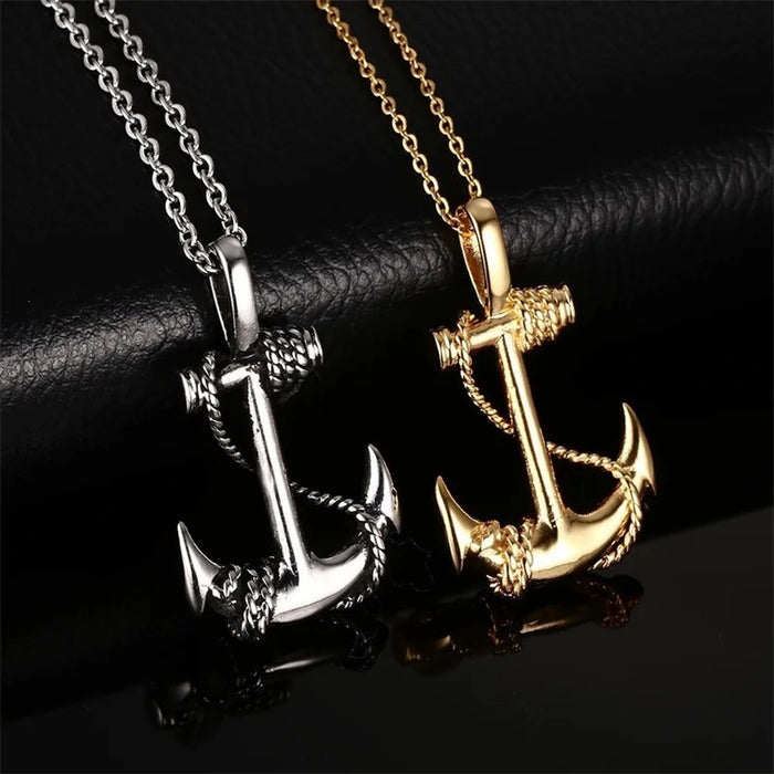 Sea Anchor Pendant Necklace