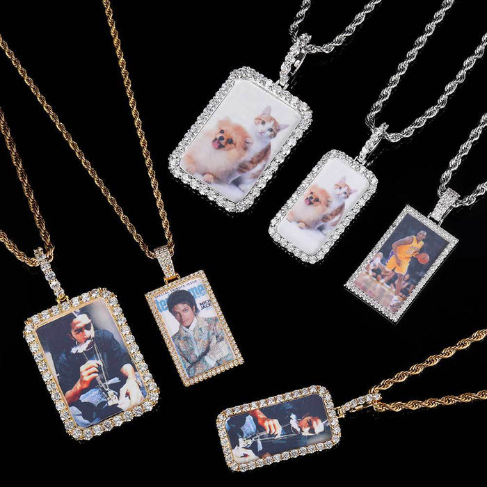 CUSTOM PHOTO SQUARE CHAIN