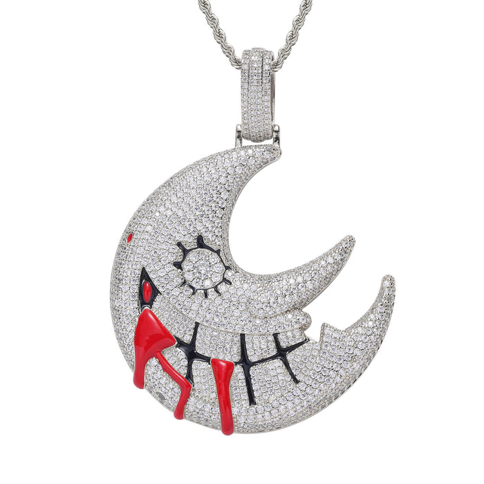 BLOOD MOON HIP HOP PENDANT