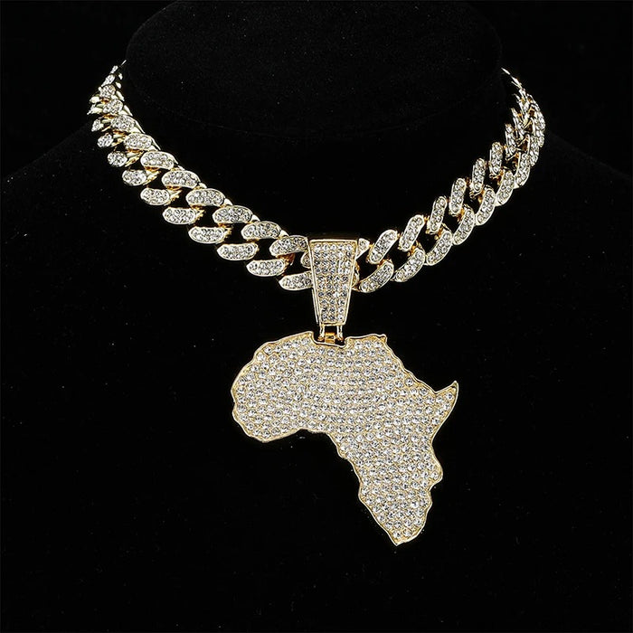 Africa Map Pendant