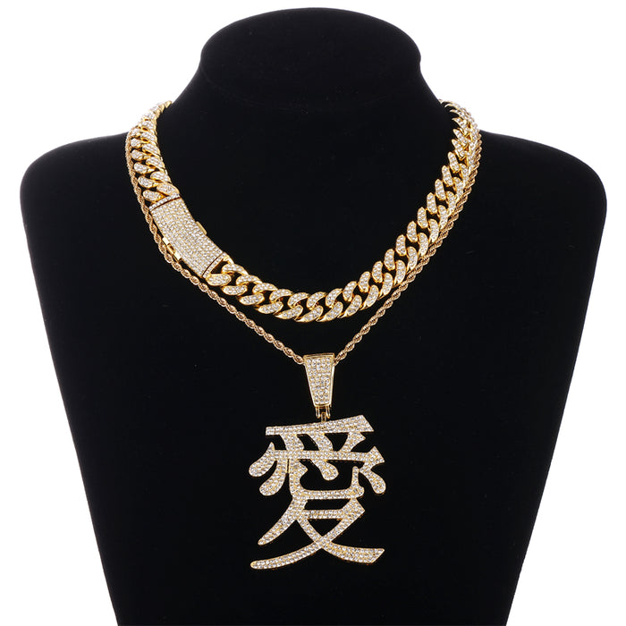 CHINESE CHARACTER "LOVE" PENDANT