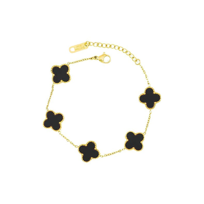 18K GOLD CLOVER BRACELET