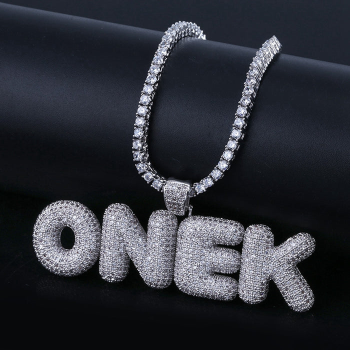 CUSTOM BUBBLE NAME NECKLACE