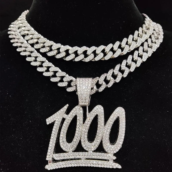 1000 ICED CUBAN PENDANT