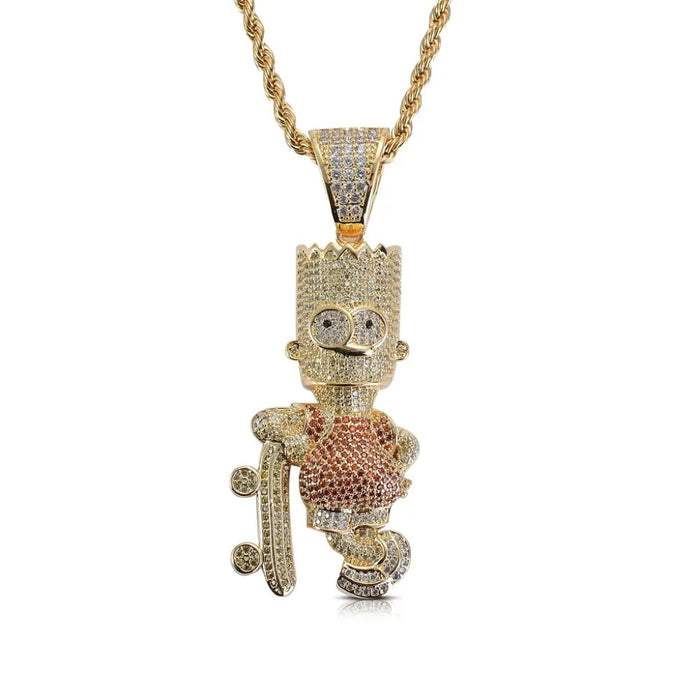 SIMPSON SKATEBOARD PENDANT CHAIN