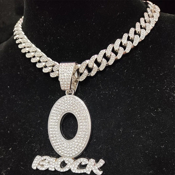 O BLOCK CUBAN PENDANT CHAIN