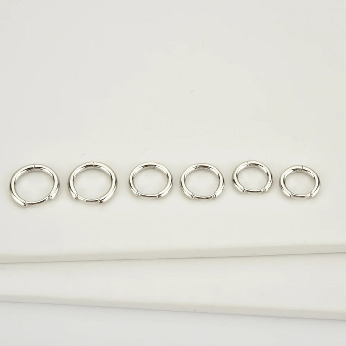 Dual-tone Silver & Gold Hoops