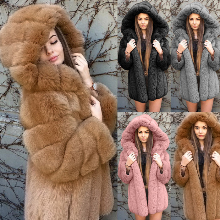 Faux Fox Fur Jacket