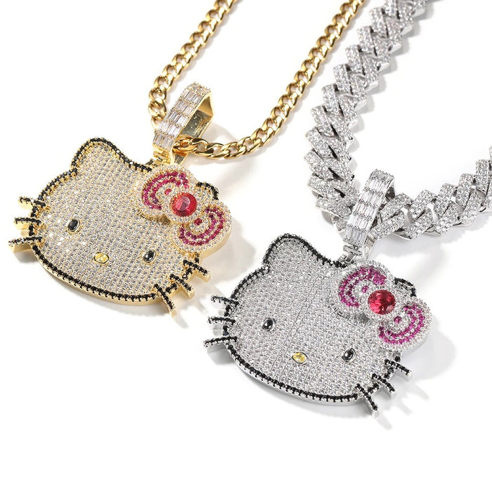 Hip Hop Kitty Groove Necklace