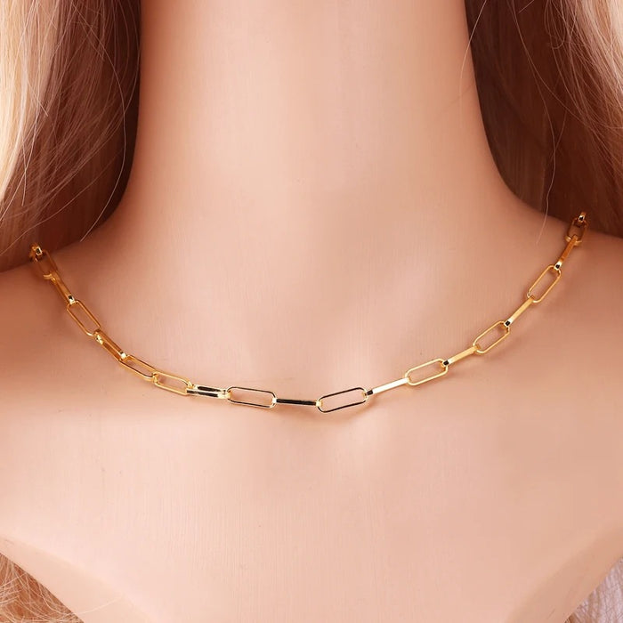 18k PAPER CLIP CHAIN