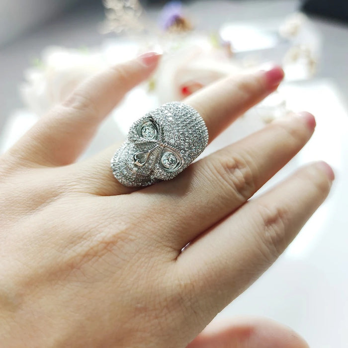 Hip-Hop Skull Ring