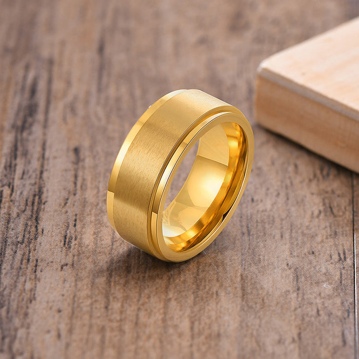 8MM BAND RING GOLD/SILVER