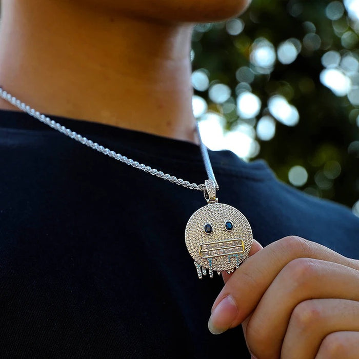 FROZEN EMOJI PENDANT NECKLACE