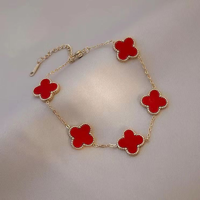 18K GOLD CLOVER BRACELET