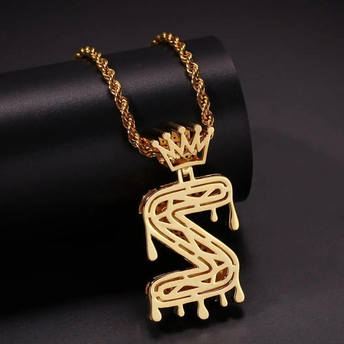 Royale Letter Pendant Necklace