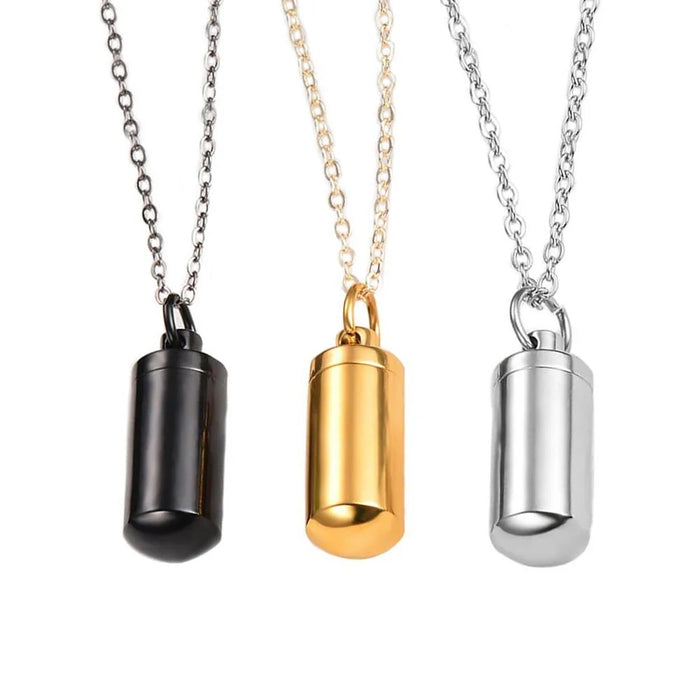 Memorial Cylinder Necklace