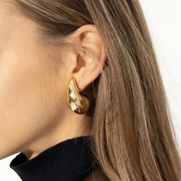 18K GOLD PLATED RAINDROP  EARRINGS