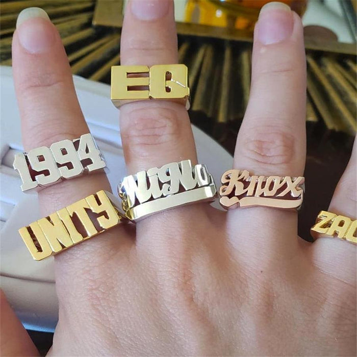 CUSTOM STYLE NAME RING