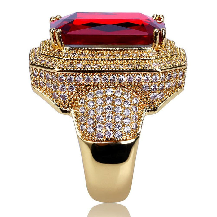 RED RUBY STONE ROYAL RING