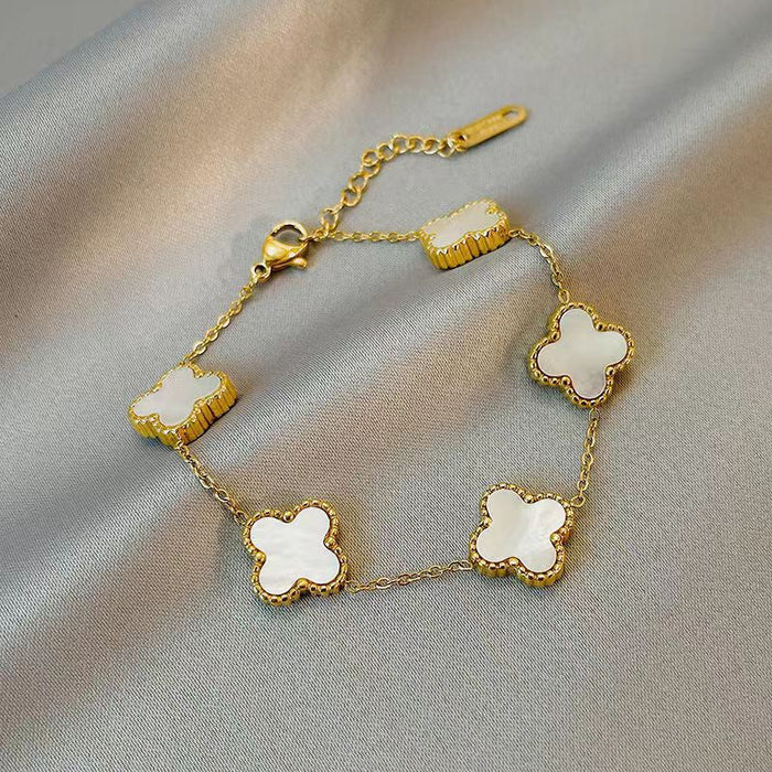 18K GOLD CLOVER BRACELET