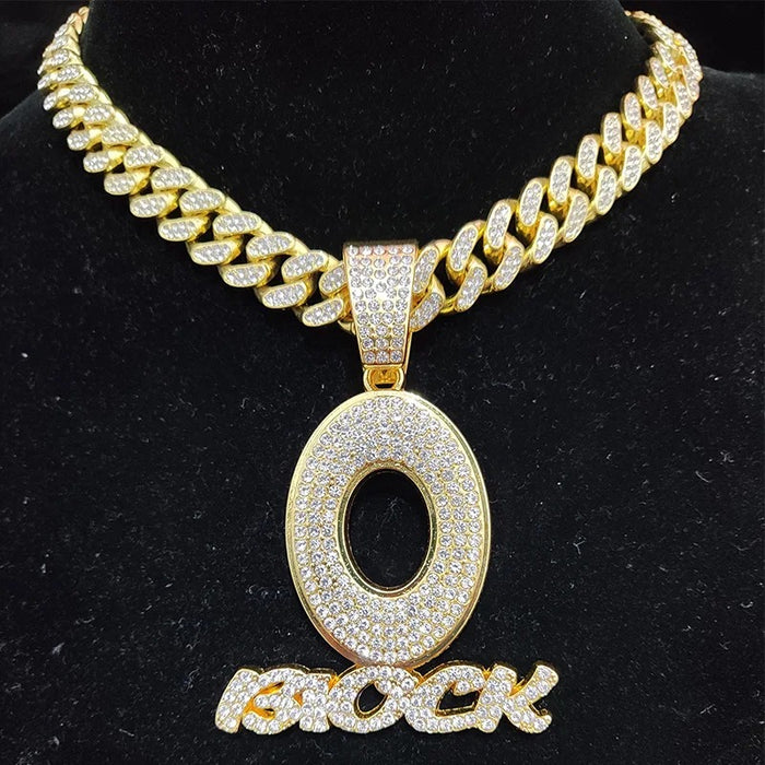 O BLOCK CUBAN PENDANT CHAIN