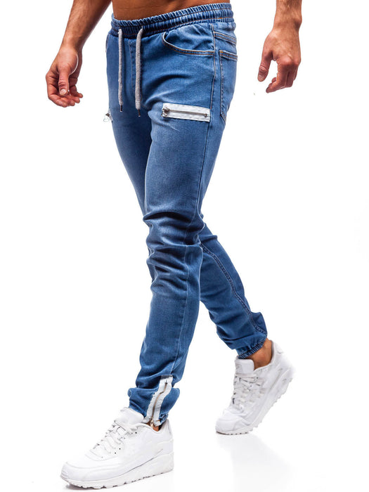 ZIPPER CASUAL JEANS